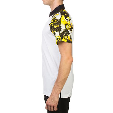 versace jeans couture pima cotton baroque design polo|versace jeans couture t shirts.